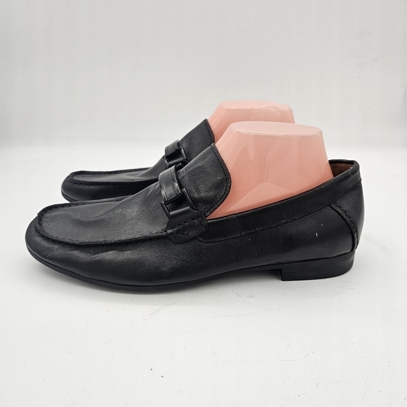 Steve Madden Palmir Mens Black Leather Bit Hardware Slip On Loafer Size 7 - Picture 6 of 11